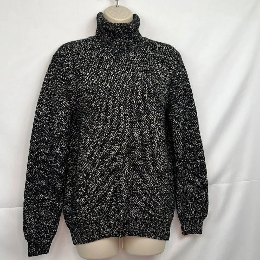 Arslanli brown and black wool blend turtleneck sweater size XL NWOT